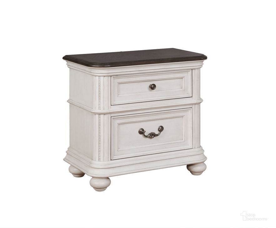 The appearance of West Chester Nightstand with USB and LED In Oak and White designed by Avalon Furniture in the traditional interior design. This oak and white piece of furniture  was selected by 1StopBedrooms from West Chester Collection to add a touch of cosiness and style into your home. Sku: B0162N N. Product Type: Nightstand. Material: Solid Pine. Image1