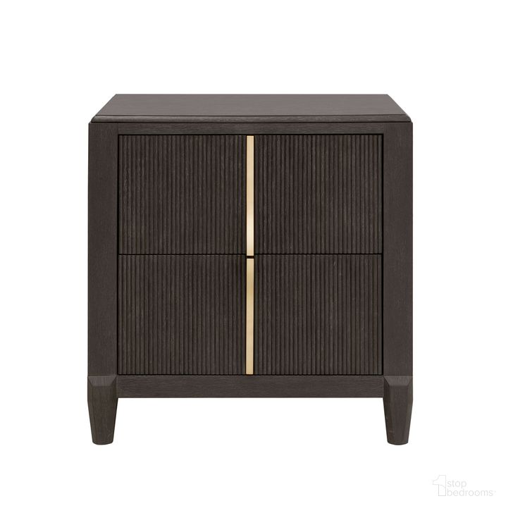The appearance of West End Loft 2-Drawer Nightstand with USB-C Outlets In Brown designed by Pulaski in the transitional interior design. This brown piece of furniture  was selected by 1StopBedrooms from West End Collection to add a touch of cosiness and style into your home. Sku: P361140. Product Type: Nightstand. Material: Rubberwood. Image1