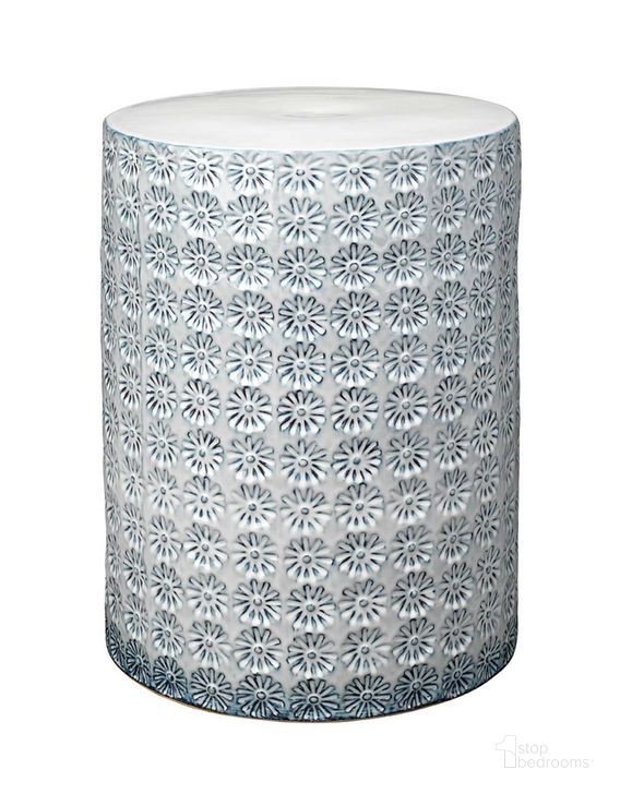 The appearance of Wildflower White Side Table designed by Jamie Young Company in the coastal interior design. This white piece of furniture  was selected by 1StopBedrooms from Wildflower Collection to add a touch of cosiness and style into your home. Sku: 20WILD-STWH. Product Type: Side Table. Material: Ceramic. Image1
