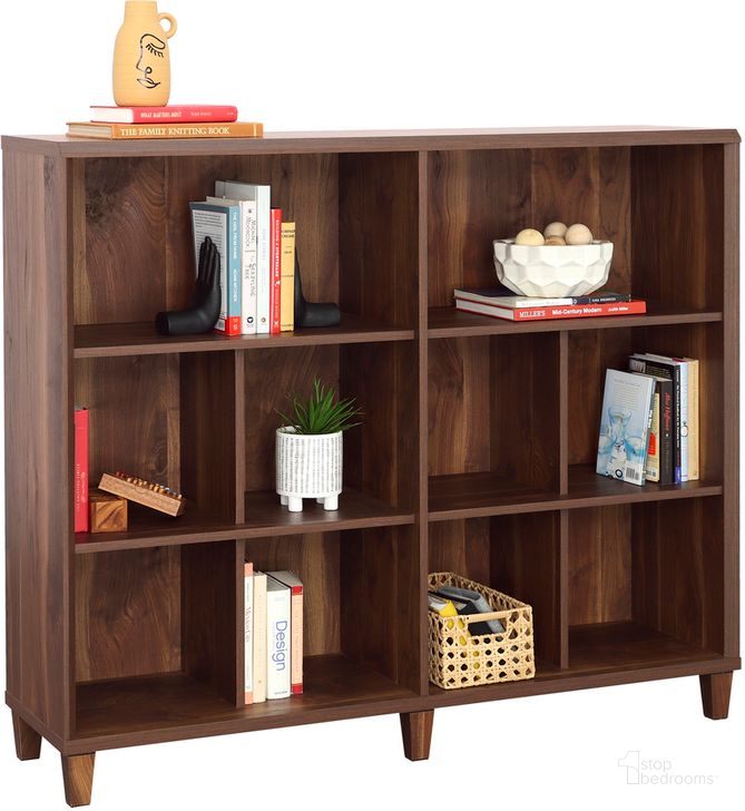 The appearance of Willow Place Bookcase In Grand Walnut designed by Sauder in the transitional interior design. This grand walnut piece of furniture  was selected by 1StopBedrooms from Willow Place Collection to add a touch of cosiness and style into your home. Sku: 433810. Product Type: Bookcase. Material: Engineered Wood. Image1