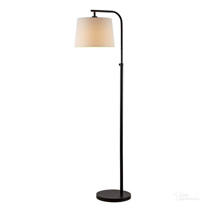 The appearance of Winley Floor Lamp in Black designed by Safavieh in the transitional interior design. This black piece of furniture  was selected by 1StopBedrooms from Winley Collection to add a touch of cosiness and style into your home. Sku: FLL4085A. Product Type: Floor Lamp. Material: Iron. Image1