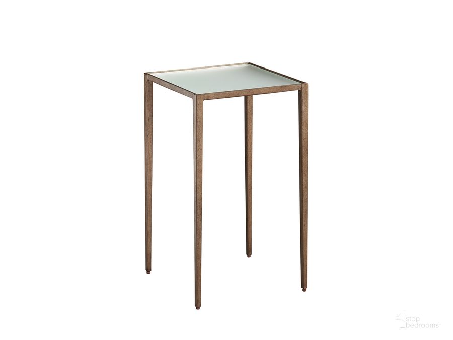 The appearance of Wyland Accent Table designed by Barclay Butera in the transitional interior design. This blue piece of furniture  was selected by 1StopBedrooms from Laguna Collection to add a touch of cosiness and style into your home. Sku: 01-0934-951C. Product Type: Accent Table. Image1