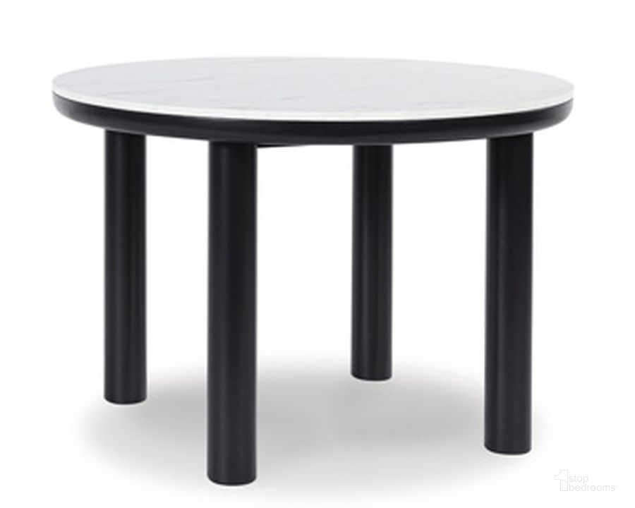 The appearance of Xandrum Dining Table In Black designed by Signature Design by Ashley in the transitional interior design. This black piece of furniture  was selected by 1StopBedrooms from Xandrum Collection to add a touch of cosiness and style into your home. Sku: D429-15. Product Type: Dining Table. Size: 45.