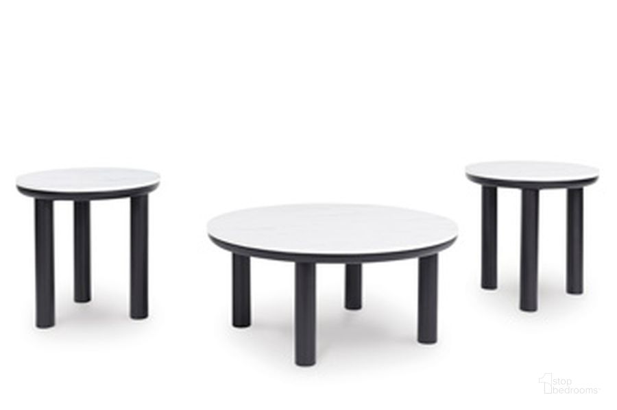 The appearance of Xandrum Table Set of 3 In Black and White designed by Signature Design by Ashley in the transitional interior design. This black/white piece of furniture  was selected by 1StopBedrooms from Xandrum Collection to add a touch of cosiness and style into your home. Sku: T159-13. Product Type: Occasional Table Set.