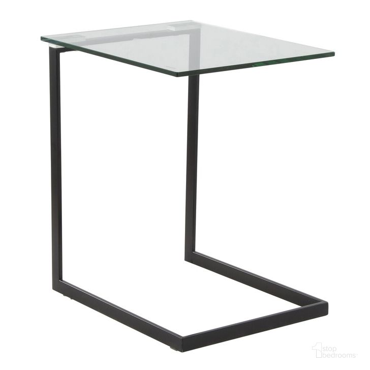 The appearance of Zenn End Table In Black designed by Lumisource in the modern / contemporary interior design. This black piece of furniture  was selected by 1StopBedrooms from Zenn Collection to add a touch of cosiness and style into your home. Sku: TB-ZENN BKGLS. Material: Metal. Product Type: End Table. Image1