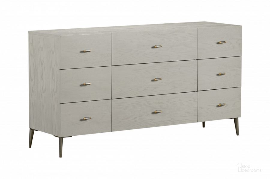 The appearance of Zest 9 Drawer Dresser In Cream designed by Caracole in the modern / contemporary interior design. This cream piece of furniture  was selected by 1StopBedrooms from Zest Collection to add a touch of cosiness and style into your home. Sku: MI01-5013-01A. Product Type: Dresser. Material: Wood Veneer. Image1