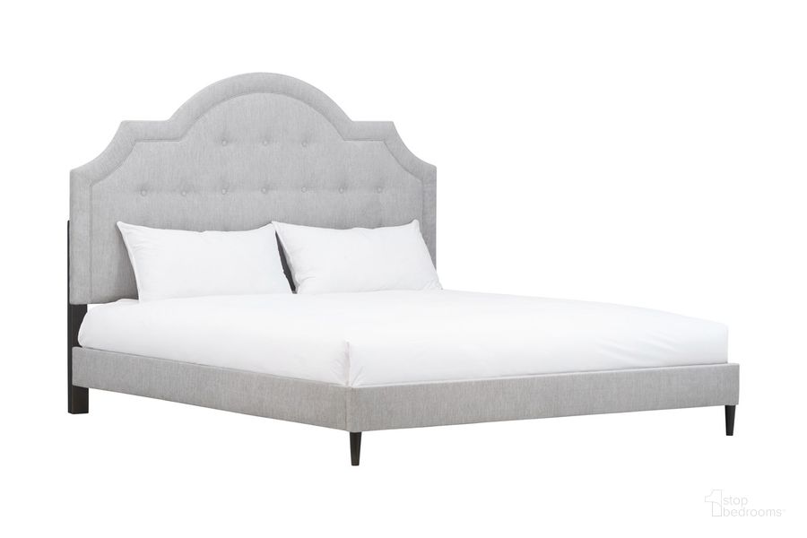 The appearance of Zest King Light Grey Upholstered Bed With Welt In Light Grey designed by Caracole in the modern / contemporary interior design. This light grey piece of furniture  was selected by 1StopBedrooms from Zest Collection to add a touch of cosiness and style into your home. Sku: MI02-5021-027. Bed Size: King. Material: MDF. Product Type: Upholstered Bed. Image1