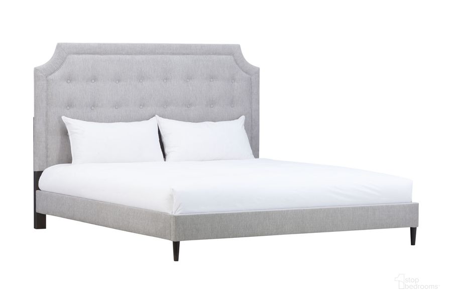 The appearance of Zest King Light Grey Upholstered Bed With Welt In Light Grey designed by Caracole in the modern / contemporary interior design. This light grey piece of furniture  was selected by 1StopBedrooms from Zest Collection to add a touch of cosiness and style into your home. Sku: MI02-5022-017. Bed Size: King. Material: MDF. Product Type: Upholstered Bed. Image1