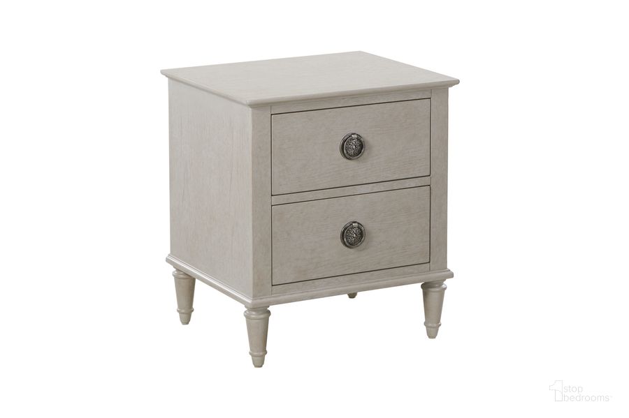 The appearance of Zest Solid Wood 2 Drawer Nightstand In Greige designed by Caracole in the modern / contemporary interior design. This greige piece of furniture  was selected by 1StopBedrooms from Zest Collection to add a touch of cosiness and style into your home. Sku: MI03-5033-01. Product Type: Nightstand. Material: Rubberwood. Image1
