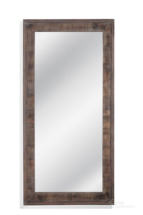 The appearance of Zip Floor Mirror In Brown designed by Bassett Mirror Company in the rustic / southwestern interior design. This brown piece of furniture  was selected by 1StopBedrooms from  to add a touch of cosiness and style into your home. Sku: M4849. Material: Wood. Product Type: Floor Mirror. Image1
