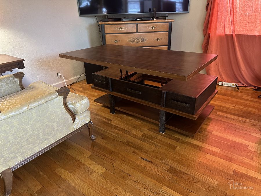 Stanah Twotone Lift Top Cocktail Table by Ashley Furniture 1StopBedrooms