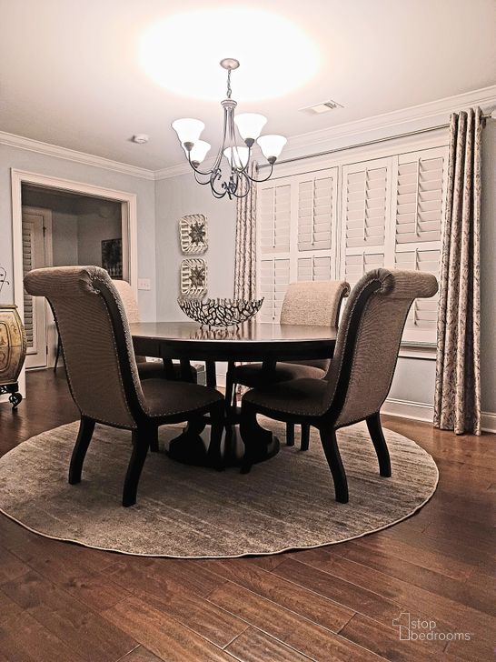 Savion Espresso Natural Tone Extendable Dining Room Set by Homelegance