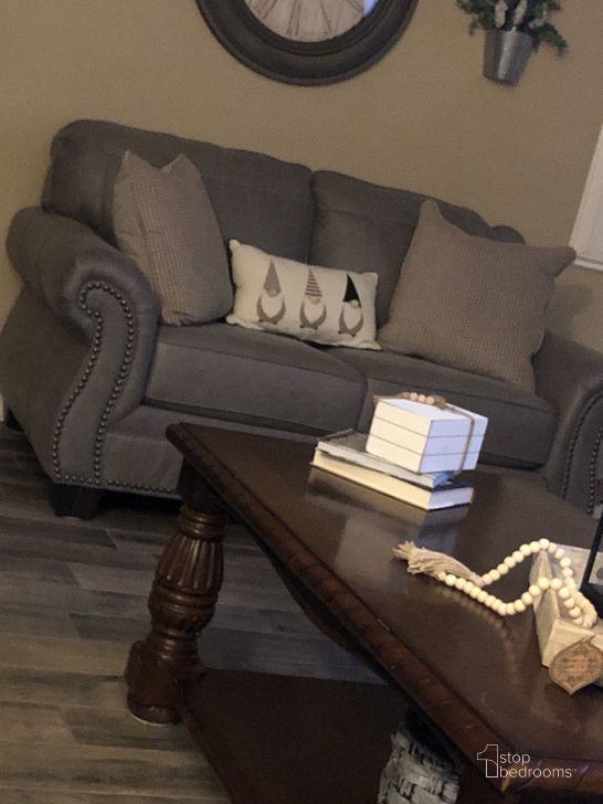 Olsberg Living Room Set In Steel by Ashley Furniture 1StopBedrooms