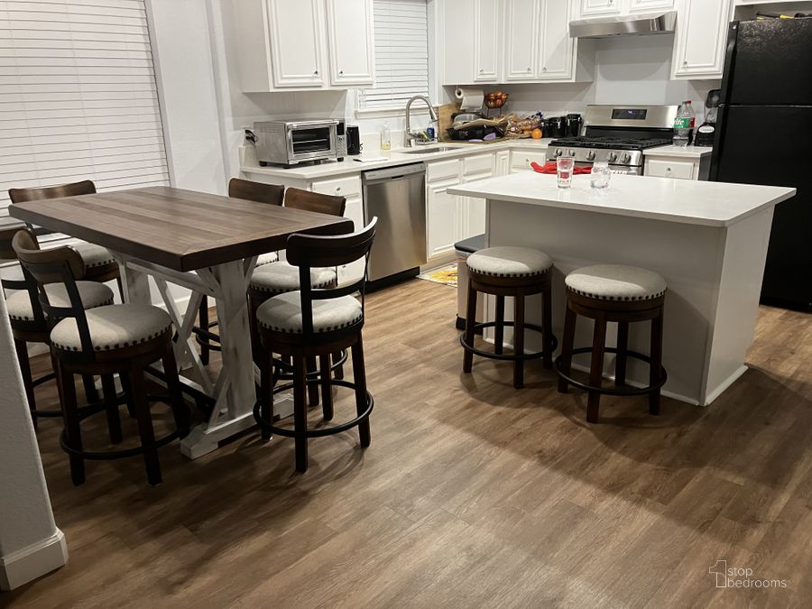Valebeck White And Brown Counter Height Table by Ashley Furniture