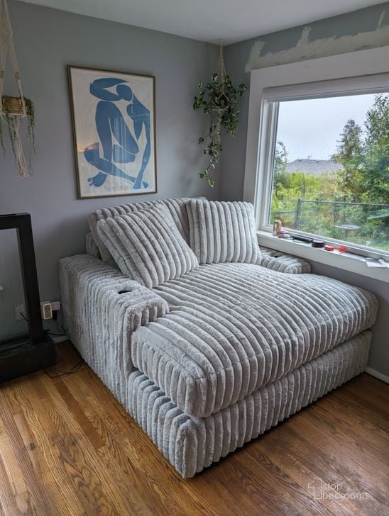 Stupendous Oversized Chaise In Alloy by Ashley Furniture Stupendous Oversized Chaise In Alloy by Ashley Furniture