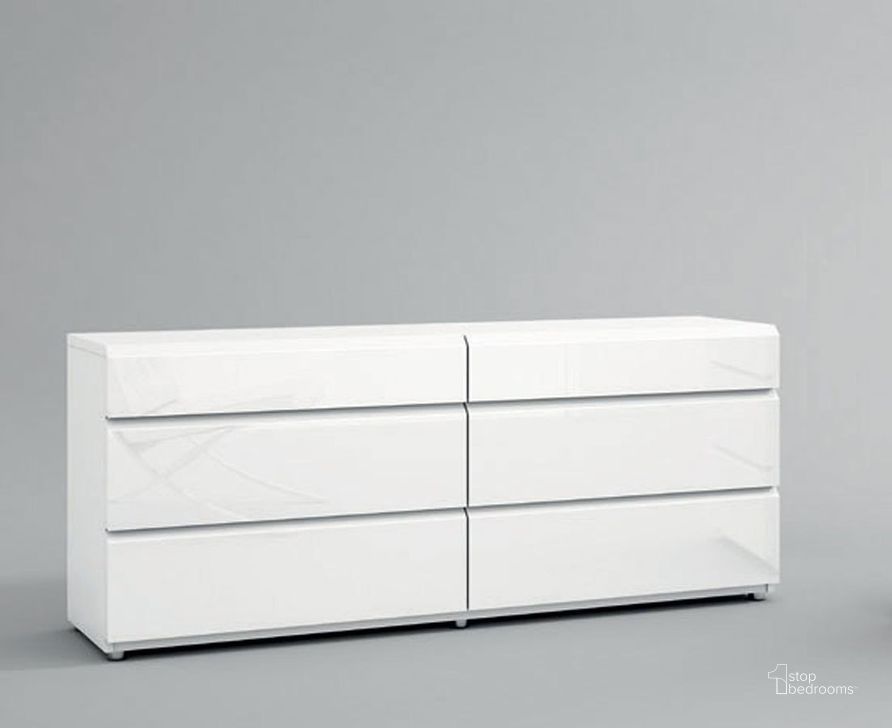 The appearance of Épinal White High Gloss Dresser 0qd2358564 designed by Boho House in the modern / contemporary interior design. This white high gloss piece of furniture  was selected by 1StopBedrooms from Épinal Collection to add a touch of cosiness and style into your home. Sku: SARADRESSER158. Product Type: Dresser. Material: MDF.