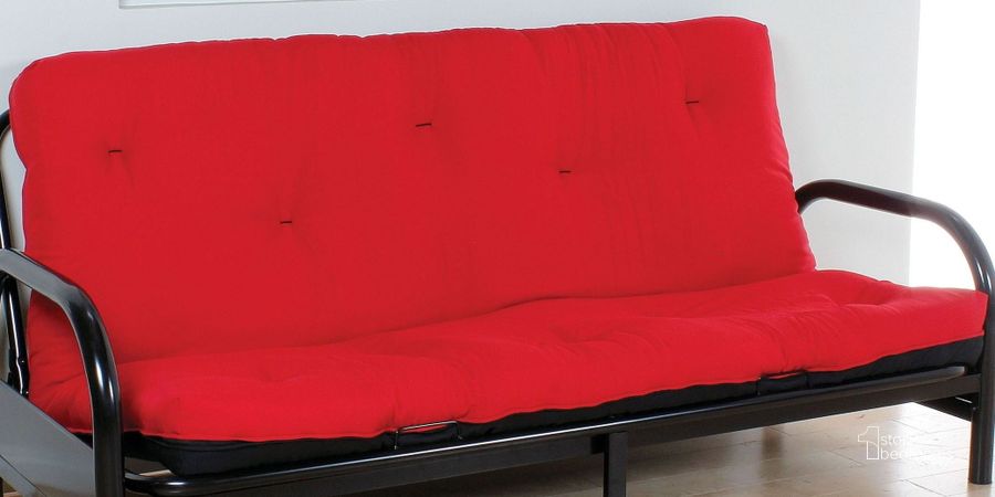 The appearance of Nabila Red and Black 6" Full Futon Mattress designed by ACME in the modern / contemporary interior design. This red piece of furniture  was selected by 1StopBedrooms from Nabila Collection to add a touch of cosiness and style into your home. Sku: 02806. Material: Fabric. Product Type: Futon. Size: Full. Image1