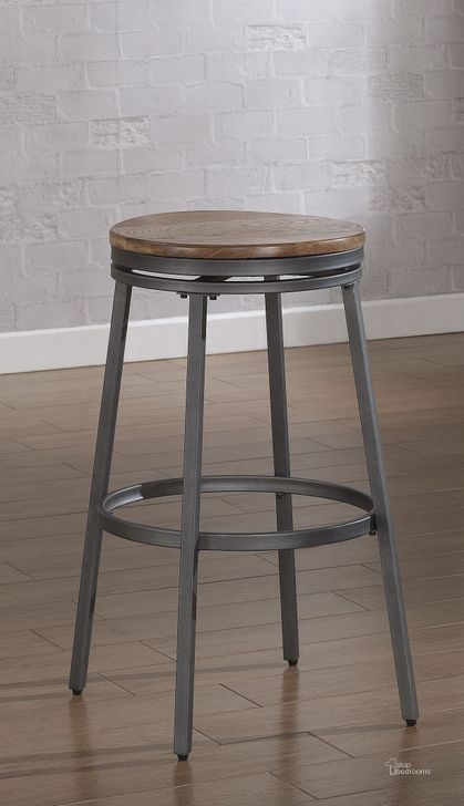 The appearance of B1-100-25W Metal Frame Backless Bar Stool designed by American Woodcrafters in the transitional interior design. This silver piece of furniture  was selected by 1StopBedrooms from Barstools Collection to add a touch of cosiness and style into your home. Sku: B1-100-25W. Material: Wood. Product Type: Barstool. Image1