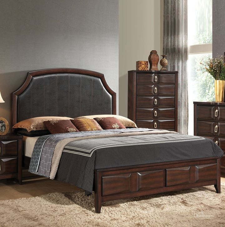 The appearance of Acme Lancaster Platform Queen Bed in Espresso designed by ACME in the transitional interior design. This brown piece of furniture  was selected by 1StopBedrooms from Lancaster Collection to add a touch of cosiness and style into your home. Sku: 24570Q-HF;24571Q-R. Bed Type: Platform Bed. Material: Wood. Product Type: Platform Bed. Bed Size: Queen. Image1