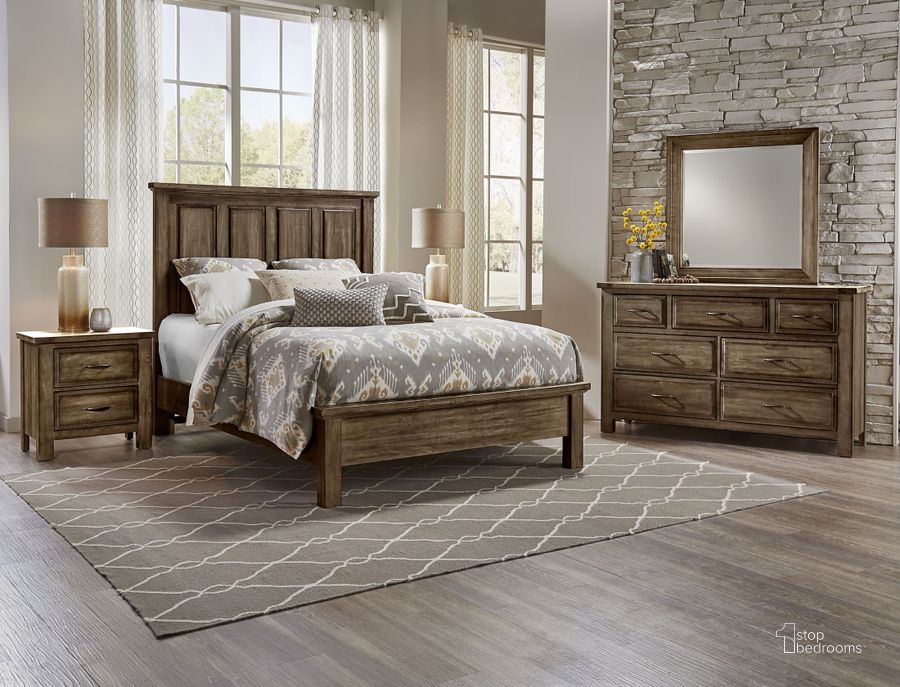 The appearance of Maple Road Maple Syrup Mansion Bedroom Set designed by Artisan & Post in the rustic / southwestern interior design. This maple syrup piece of furniture  was selected by 1StopBedrooms from Maple Road Collection to add a touch of cosiness and style into your home. Sku: 117-227;117-559;117-955;117-722. Bed Type: Panel Bed. Material: Wood. Product Type: Panel Bed. Bed Size: Queen. Image1