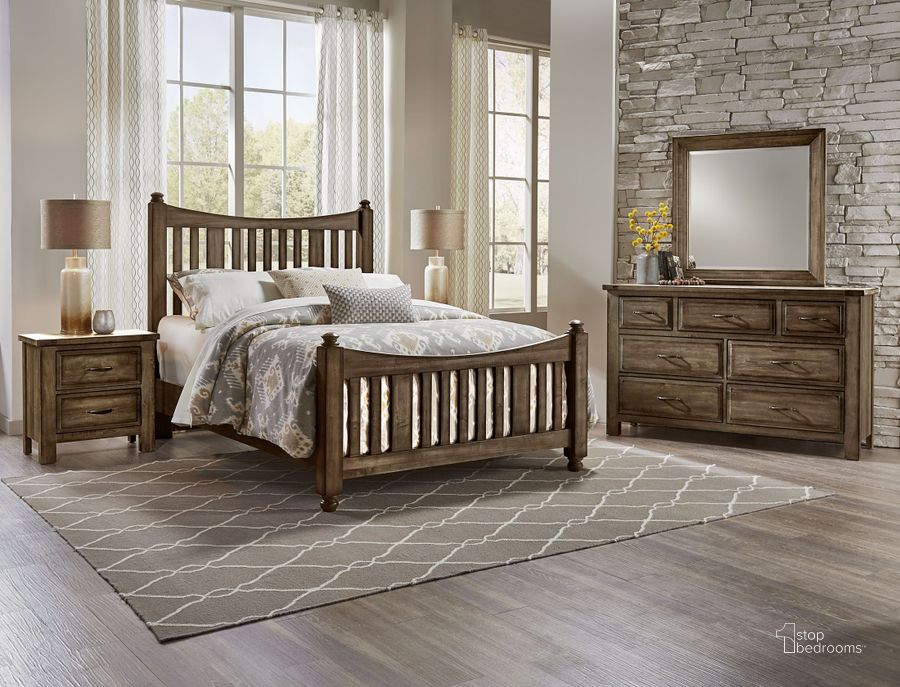 The appearance of Maple Road Maple Syrup Poster Bedroom Set designed by Artisan & Post in the rustic / southwestern interior design. This maple syrup piece of furniture  was selected by 1StopBedrooms from Maple Road Collection to add a touch of cosiness and style into your home. Sku: 117-227;117-558;117-855;117-722. Bed Type: Poster Bed. Material: Wood. Product Type: Poster Bed. Bed Size: Queen. Image1