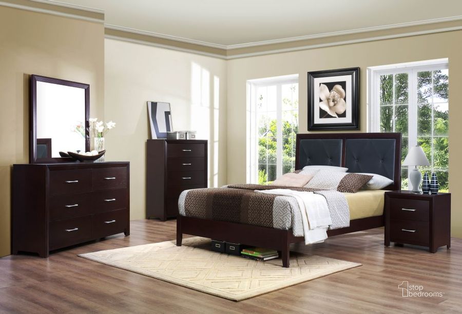 The appearance of Edina Youth Platform Bedroom Set designed by Homelegance in the modern / contemporary interior design. This brown piece of furniture  was selected by 1StopBedrooms from Edina Collection to add a touch of cosiness and style into your home. Sku: 2145F-1;2145F-2;2145F-3;2145-4. Bed Type: Panel Bed. Material: Wood. Product Type: Panel Bed. Bed Size: Full.