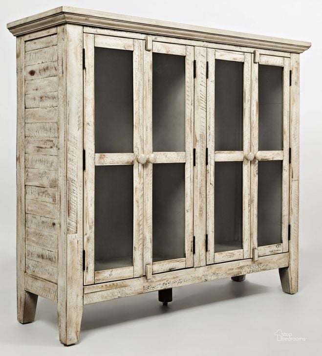 The appearance of Rustic Shores Scrimshaw 48" Accent Cabinet designed by Jofran in the transitional interior design. This cream piece of furniture  was selected by 1StopBedrooms from Rustic Shores Collection to add a touch of cosiness and style into your home. Sku: 1610-48. Material: Wood. Product Type: Accent Cabinet. Image1