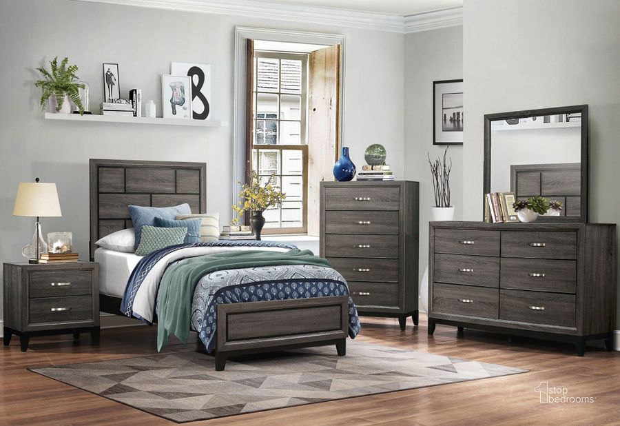 The appearance of Davi Youth Panel Bedroom Set designed by Homelegance in the transitional interior design. This brown piece of furniture  was selected by 1StopBedrooms from Davi Collection to add a touch of cosiness and style into your home. Sku: 1645F-1;1645T-3;1645-4. Bed Type: Panel Bed. Material: Wood. Product Type: Panel Bed. Bed Size: Full.