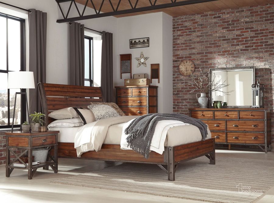 The appearance of Holverson Brown Milk Crate Sleigh Bedroom Set designed by Homelegance in the transitional interior design. This brown piece of furniture  was selected by 1StopBedrooms from Holverson Collection to add a touch of cosiness and style into your home. Sku: 1715-1;1715-2;1715-3;1715-4. Bed Type: Sleigh Bed. Material: Wood. Product Type: Sleigh Bed. Bed Size: Queen. Image1