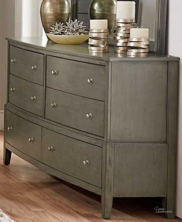 The appearance of Cotterill Gray Dresser designed by Homelegance in the modern / contemporary interior design. This gray piece of furniture  was selected by 1StopBedrooms from Cotterill Collection to add a touch of cosiness and style into your home. Sku: 1730GY-5. Material: Wood. Product Type: Dresser. Image1