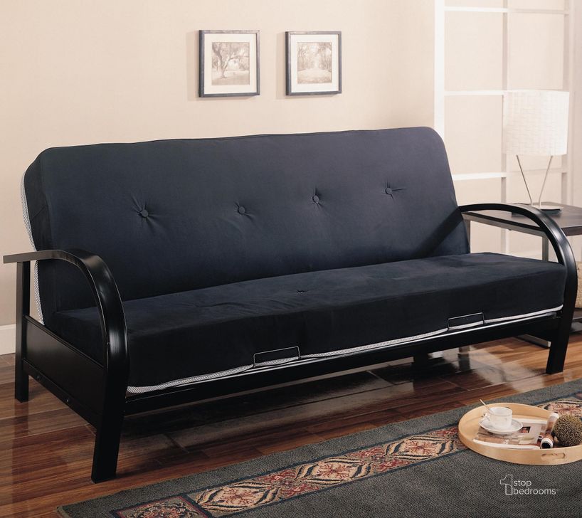 The appearance of 300159 Metal Futon Frame designed by Coaster in the modern / contemporary interior design. This black piece of furniture  was selected by 1StopBedrooms from Futon Collection to add a touch of cosiness and style into your home. Sku: 300159. Material: Metal. Product Type: Futon.