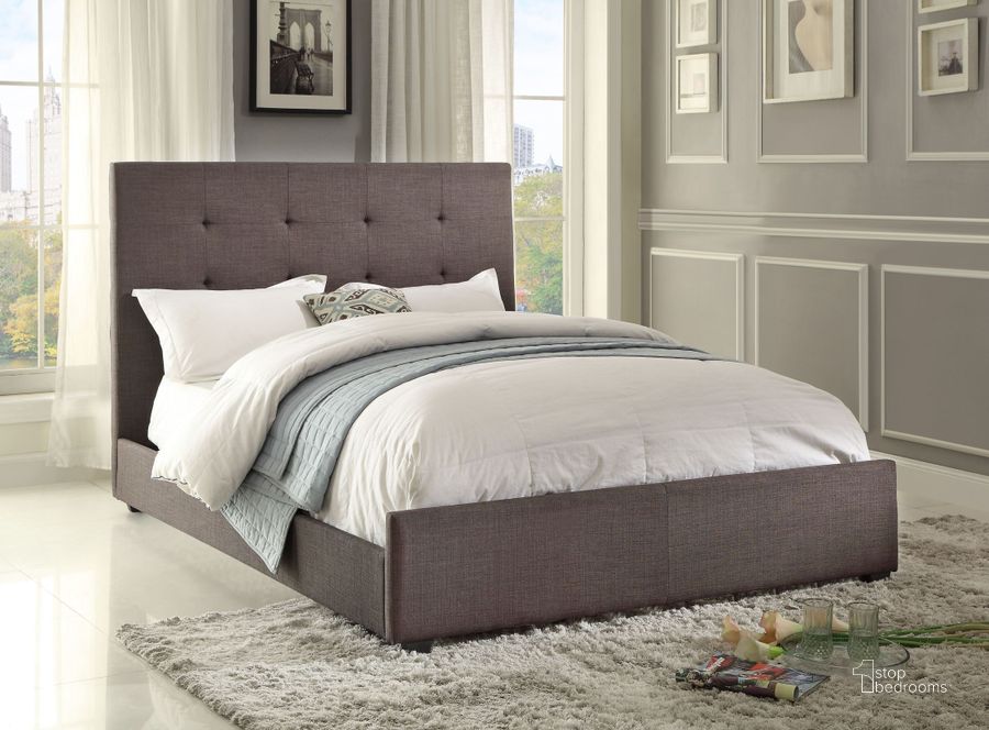 The appearance of Cadmus Dark Grey Fabric Queen Bed designed by Homelegance in the modern / contemporary interior design. This gray piece of furniture  was selected by 1StopBedrooms from Cadmus Collection to add a touch of cosiness and style into your home. Sku: 1890N-1;1890N-3;1890N-2. Bed Type: Platform Bed. Material: Fabric. Product Type: Platform Bed. Bed Size: Queen. Image1