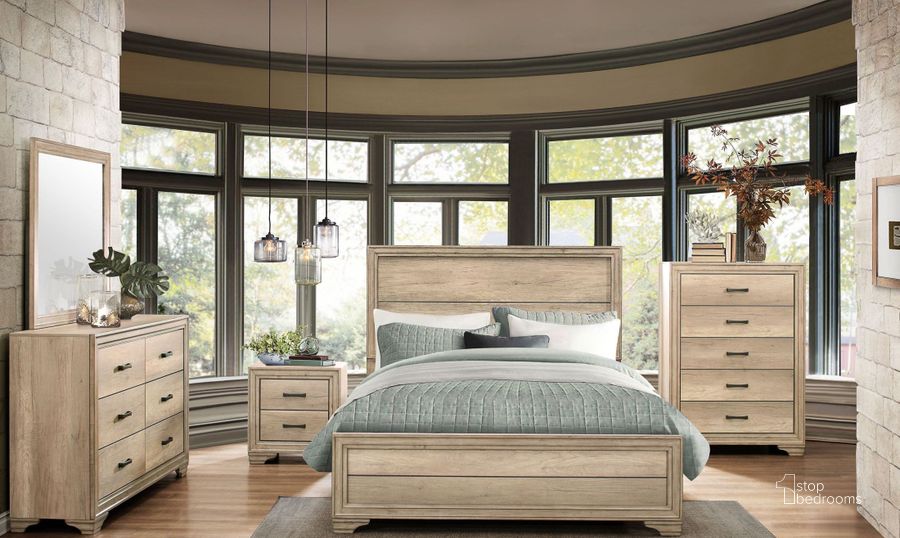 The appearance of Lonan Rustic Panel Bedroom Set designed by Homelegance in the modern / contemporary interior design. This cream piece of furniture  was selected by 1StopBedrooms from Lonan Collection to add a touch of cosiness and style into your home. Sku: 1955-1;1955-3;1955-4. Bed Type: Panel Bed. Material: Wood. Product Type: Panel Bed. Bed Size: Queen. Image1