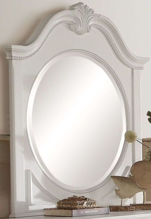 The appearance of Lucida White Mirror designed by Homelegance in the traditional interior design. This white piece of furniture  was selected by 1StopBedrooms from Lucida Collection to add a touch of cosiness and style into your home. Sku: 2039W-6. Material: Wood. Product Type: Dresser Mirror. Image1