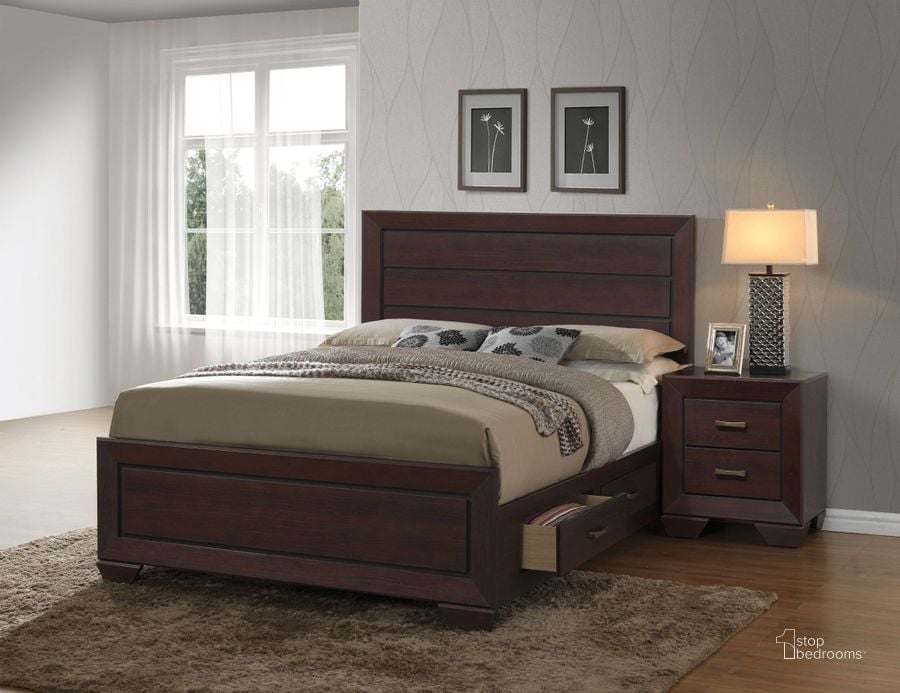 The appearance of Fenbrook Dark Cocoa Panel Bedroom Set designed by Coaster in the transitional interior design. This brown piece of furniture  was selected by 1StopBedrooms from Fenbrook Collection to add a touch of cosiness and style into your home. Sku: 204390QB1;204390QB2;204390QB3;204390QB4;204392. Bed Type: Panel Bed. Material: Wood. Product Type: Panel Bed. Bed Size: Queen. Image1