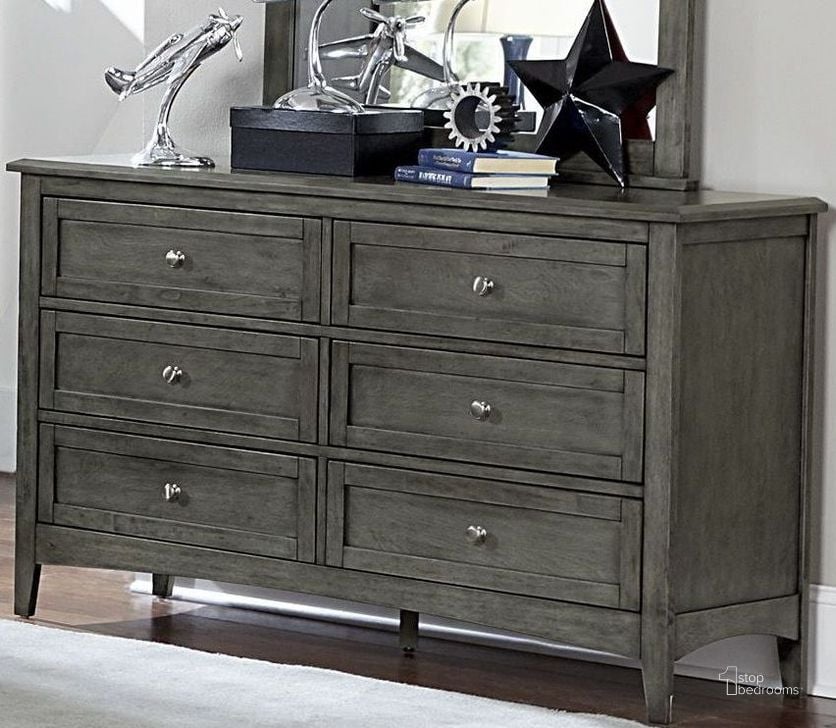 The appearance of Garcia Cool Grey Dresser designed by Homelegance in the transitional interior design. This gray piece of furniture  was selected by 1StopBedrooms from Garcia Collection to add a touch of cosiness and style into your home. Sku: 2046-5. Material: Wood. Product Type: Dresser. Image1