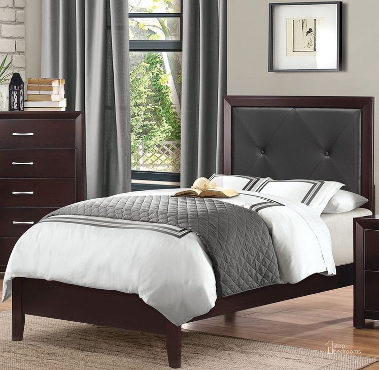 The appearance of Edina Brown Twin Panel Bed designed by Homelegance in the modern / contemporary interior design. This brown piece of furniture  was selected by 1StopBedrooms from Edina Collection to add a touch of cosiness and style into your home. Sku: 2145T-1;2145T-2;2145T-3. Bed Type: Panel Bed. Material: Metal. Product Type: Panel Bed. Bed Size: Twin. Image1