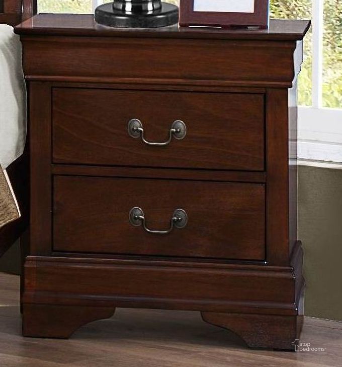 The appearance of Mayville Nightstand designed by Homelegance in the traditional interior design. This brown piece of furniture  was selected by 1StopBedrooms from Mayville Collection to add a touch of cosiness and style into your home. Sku: 2147-4. Material: Wood. Product Type: Nightstand. Image1