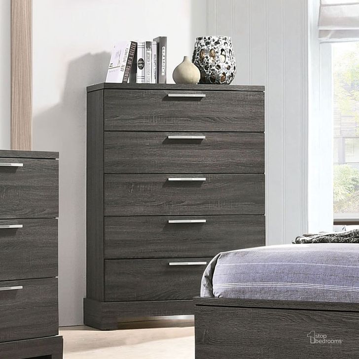 The appearance of Lantha Chest designed by ACME in the transitional interior design. This gray oak piece of furniture  was selected by 1StopBedrooms from Lantha Collection to add a touch of cosiness and style into your home. Sku: 22036. Product Type: Chest. Material: MDF.