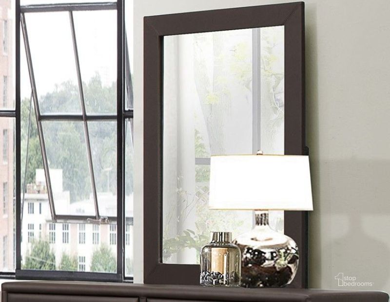 The appearance of Lorenzi Dark Brown Mirror designed by Homelegance in the modern / contemporary interior design. This brown piece of furniture  was selected by 1StopBedrooms from Lorenzi Collection to add a touch of cosiness and style into your home. Sku: 2220DBR-6. Material: Glass. Product Type: Dresser Mirror. Image1