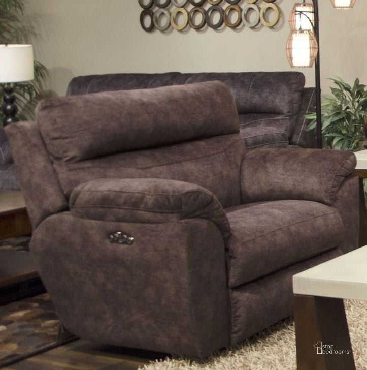 The appearance of Sedona Mocha Power Recliner designed by Catnapper in the modern / contemporary interior design. This brown piece of furniture  was selected by 1StopBedrooms from Sedona Collection to add a touch of cosiness and style into your home. Sku: 622207279329. Material: Fabric. Product Type: Recliner. Image1
