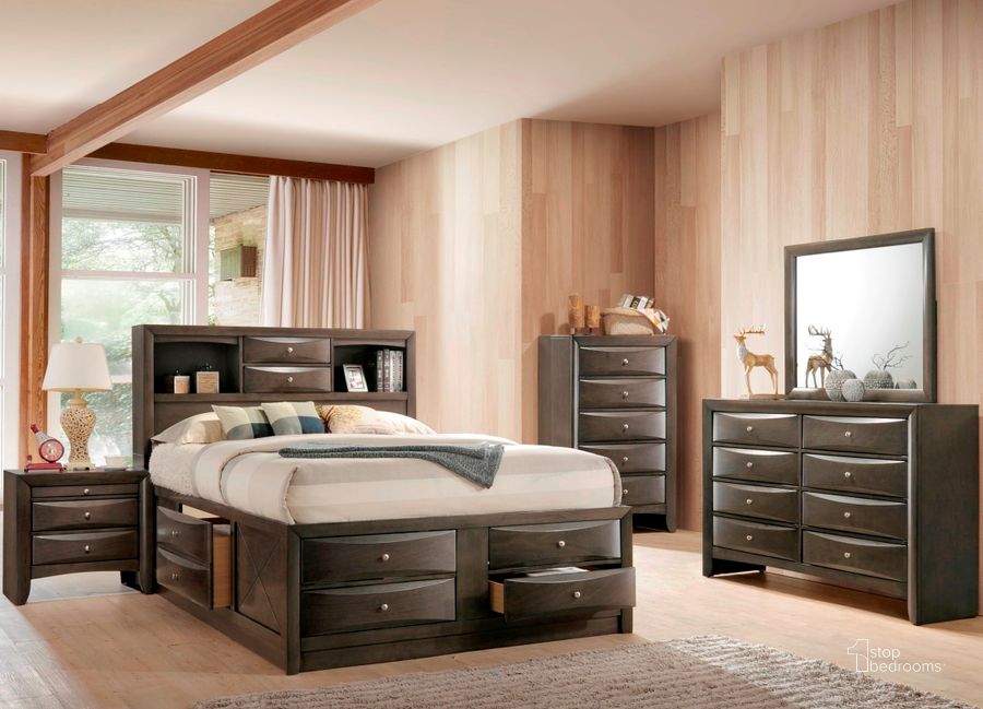 The appearance of Ireland Gray Oak Youth Bookcase Storage Bedroom Set designed by ACME in the transitional interior design. This gray piece of furniture  was selected by 1StopBedrooms from Ireland Collection to add a touch of cosiness and style into your home. Sku: 22710F-HF;22711F-R;22712F-LDRW;22713F-RDRW;22704. Bed Type: Storage Bed. Material: Wood. Product Type: Storage Bed. Bed Size: Full. Image1