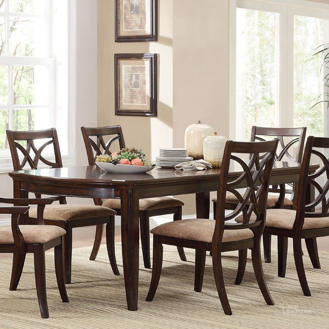 The appearance of Keegan Dining Table designed by Homelegance in the transitional interior design. This brown piece of furniture  was selected by 1StopBedrooms from Keegan Collection to add a touch of cosiness and style into your home. Sku: 2546-96. Table Base Style: Legs. Material: Wood. Product Type: Dining Table. Table Top Shape: Rectangular. Size: 42.