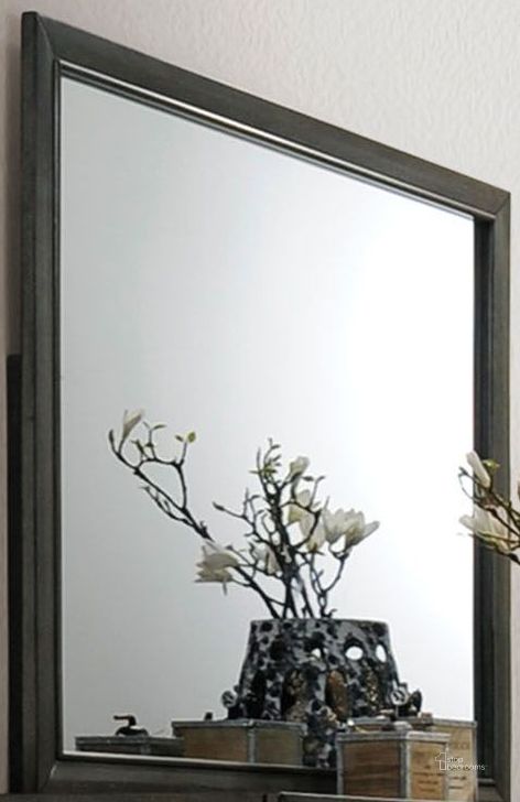 The appearance of Carine Gray Mirror designed by ACME in the transitional interior design. This gray piece of furniture  was selected by 1StopBedrooms from Carine Collection to add a touch of cosiness and style into your home. Sku: 26264. Material: Glass. Product Type: Dresser Mirror. Image1