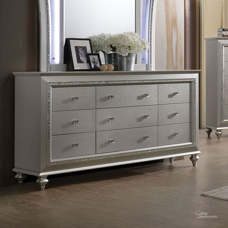 The appearance of Kaitlyn Dresser designed by ACME in the glam interior design. This medium color piece of furniture  was selected by 1StopBedrooms from Kaitlyn Collection to add a touch of cosiness and style into your home. Sku: 27235. Product Type: Dresser. Material: MDF. Image1