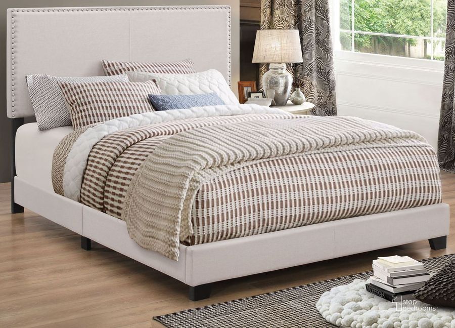 The appearance of Boyd Ivory Twin Platform Bed designed by Coaster in the modern / contemporary interior design. This white piece of furniture  was selected by 1StopBedrooms from Boyd Collection to add a touch of cosiness and style into your home. Sku: 350051T. Bed Type: Platform Bed. Material: Wood. Product Type: Platform Bed. Bed Size: Twin. Image1