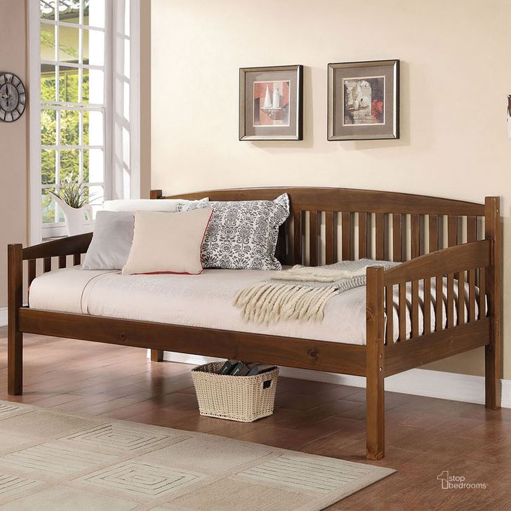 The appearance of Caryn Daybed designed by ACME in the transitional interior design. This brown piece of furniture  was selected by 1StopBedrooms from Caryn Collection to add a touch of cosiness and style into your home. Sku: 39090HF;39091RL. Bed Type: Daybed. Material: Wood. Product Type: DayBed. Image1