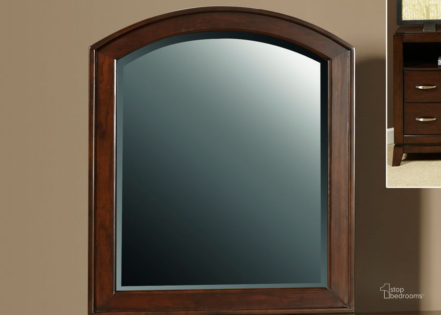 The appearance of Avalon Truffle Mirror designed by Liberty in the modern / contemporary interior design. This brown piece of furniture  was selected by 1StopBedrooms from Avalon Collection to add a touch of cosiness and style into your home. Sku: 505-BR50. Material: Wood. Product Type: Dresser Mirror. Image1