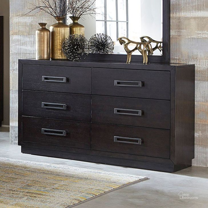 The appearance of Larchmont Charcoal Dresser designed by Homelegance in the modern / contemporary interior design. This gray piece of furniture  was selected by 1StopBedrooms from Larchmont Collection to add a touch of cosiness and style into your home. Sku: 5424-5. Material: Wood. Product Type: Dresser. Image1