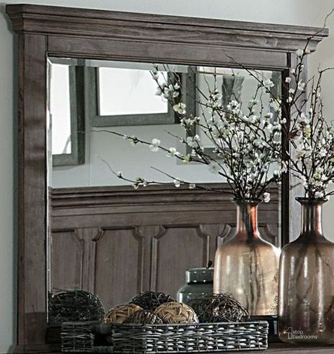 The appearance of Toulon Unique Rustic Mirror designed by Homelegance in the rustic / southwestern interior design. This brown piece of furniture  was selected by 1StopBedrooms from Toulon Collection to add a touch of cosiness and style into your home. Sku: 5438-6. Material: Wood. Product Type: Dresser Mirror. Image1